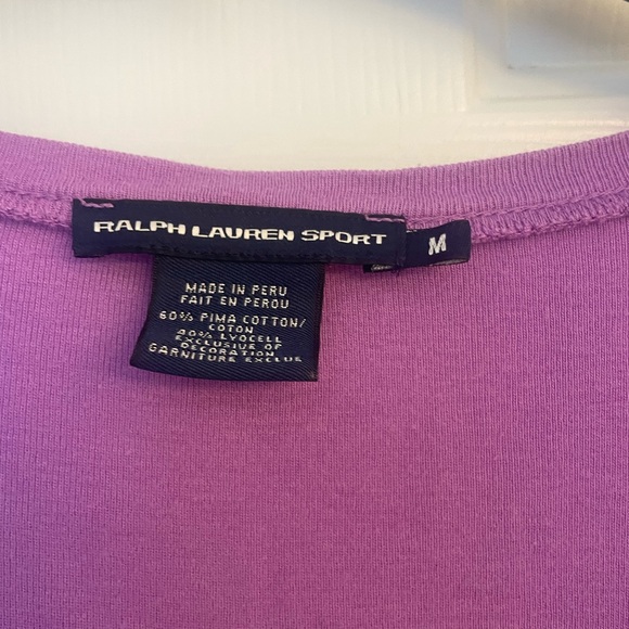 Ralph Lauren Sport V Neck Top - Picture 3 of 4